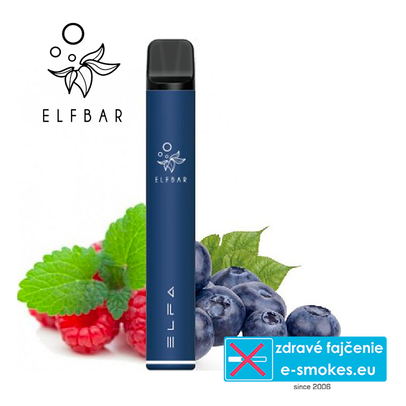 Elf Bar ELFA elektronická cigareta 500mAh Blueberry Sour Raspberry 20m